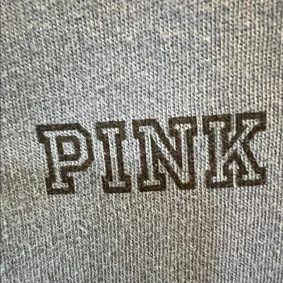 PINK Victoria's Secret Dusty Blue Pullover Hoodie Size Large - Picture 3 of 14